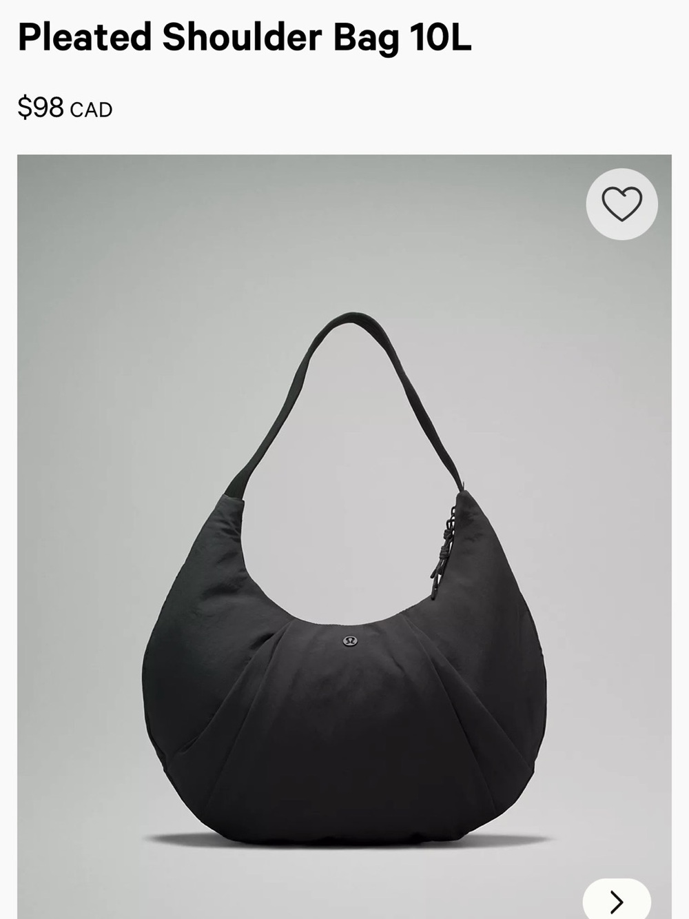 Lululemon Pleated Shoulder Bag 10L - Picture 5 of 6
